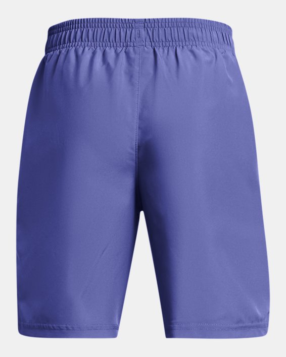 Boys' UA Tech™ Woven Wordmark Shorts in Purple image number 1